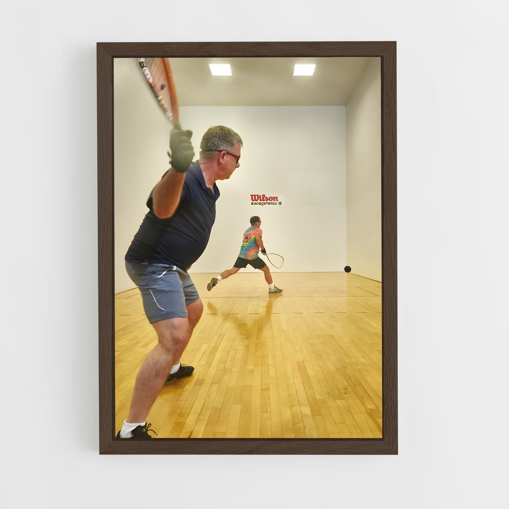 Poster Raquette en Action – affiche Racquetball (vue 5)